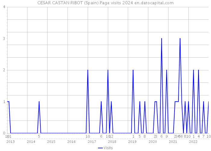 CESAR CASTAN RIBOT (Spain) Page visits 2024 