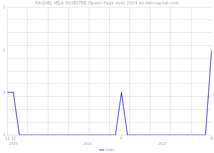 RAQUEL VELA SILVESTRE (Spain) Page visits 2024 