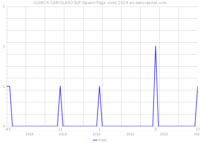 CLINICA GARCILASO SLP (Spain) Page visits 2024 