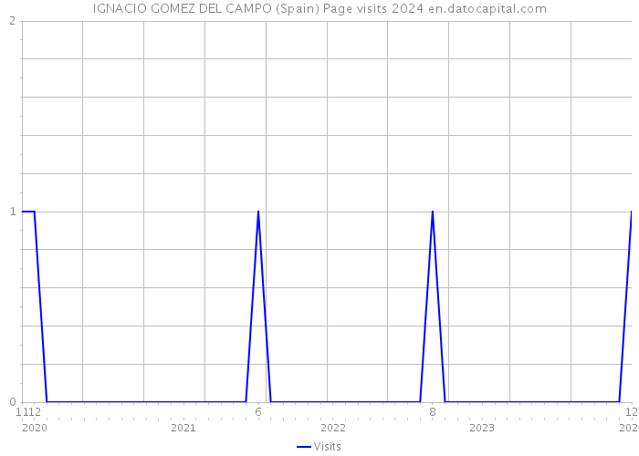 IGNACIO GOMEZ DEL CAMPO (Spain) Page visits 2024 