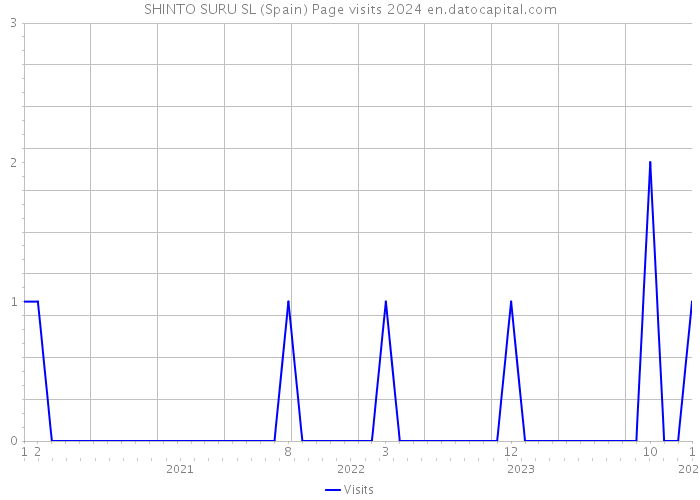 SHINTO SURU SL (Spain) Page visits 2024 