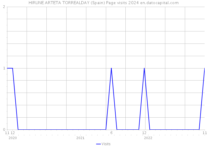 HIRUNE ARTETA TORREALDAY (Spain) Page visits 2024 
