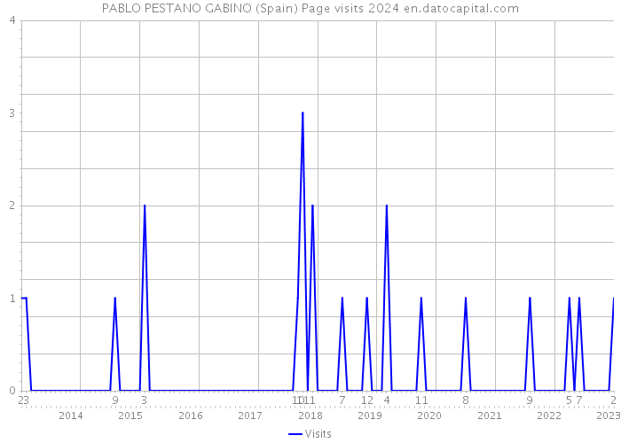 PABLO PESTANO GABINO (Spain) Page visits 2024 