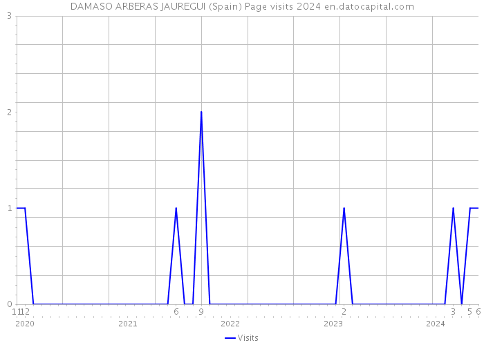 DAMASO ARBERAS JAUREGUI (Spain) Page visits 2024 