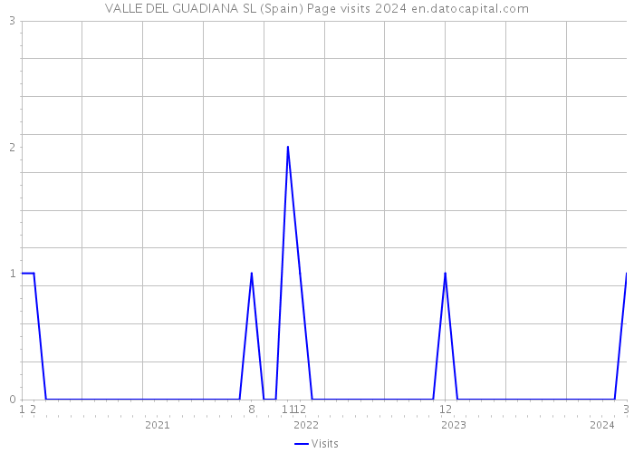 VALLE DEL GUADIANA SL (Spain) Page visits 2024 