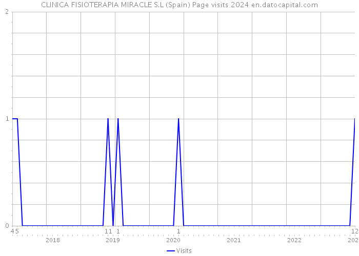 CLINICA FISIOTERAPIA MIRACLE S.L (Spain) Page visits 2024 