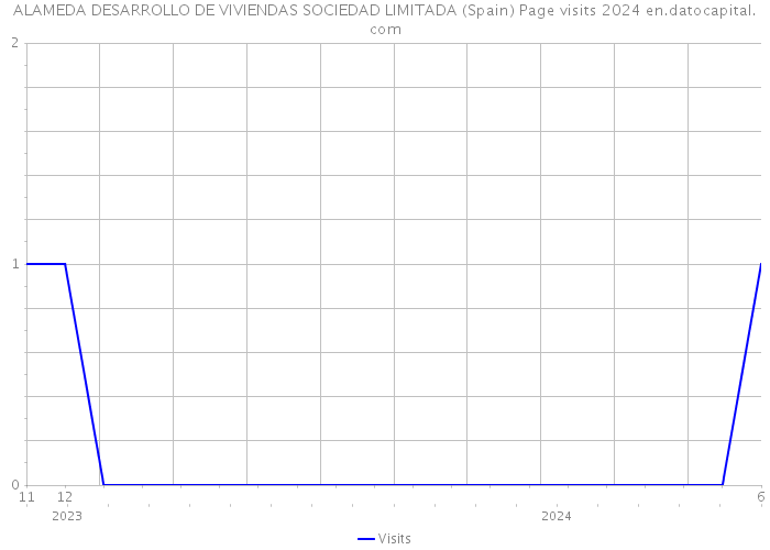 ALAMEDA DESARROLLO DE VIVIENDAS SOCIEDAD LIMITADA (Spain) Page visits 2024 