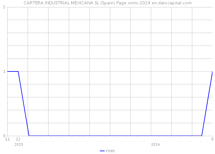 CARTERA INDUSTRIAL MEXICANA SL (Spain) Page visits 2024 