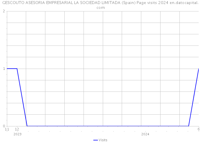 GESCOUTO ASESORIA EMPRESARIAL LA SOCIEDAD LIMITADA (Spain) Page visits 2024 