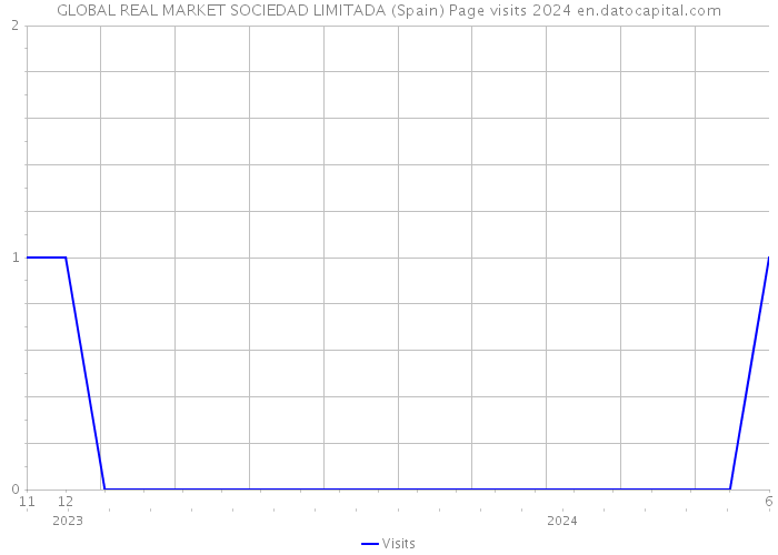 GLOBAL REAL MARKET SOCIEDAD LIMITADA (Spain) Page visits 2024 