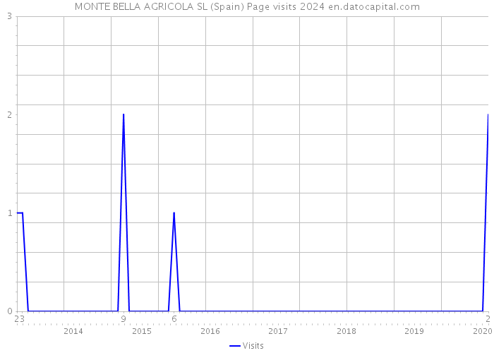 MONTE BELLA AGRICOLA SL (Spain) Page visits 2024 