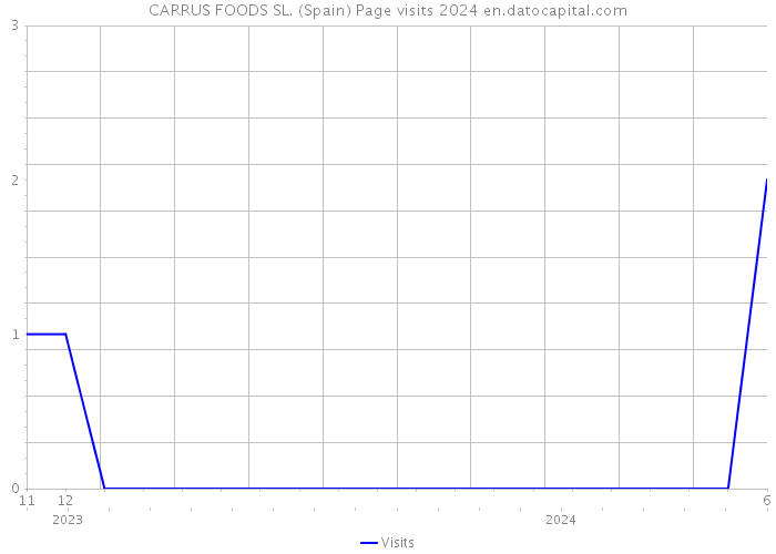 CARRUS FOODS SL. (Spain) Page visits 2024 