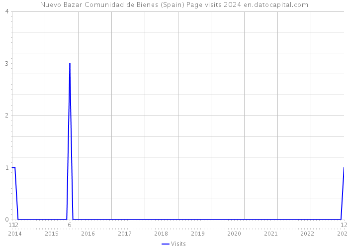 Nuevo Bazar Comunidad de Bienes (Spain) Page visits 2024 