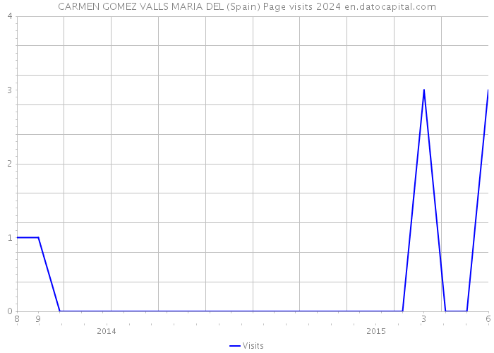 CARMEN GOMEZ VALLS MARIA DEL (Spain) Page visits 2024 