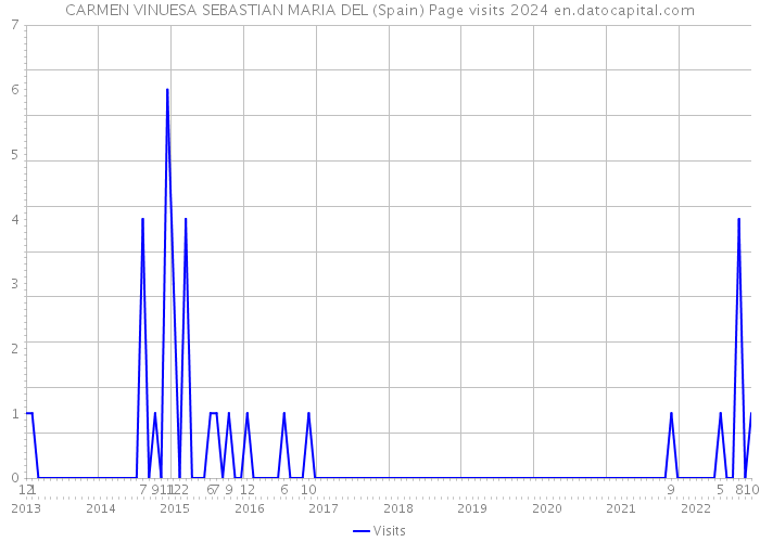 CARMEN VINUESA SEBASTIAN MARIA DEL (Spain) Page visits 2024 