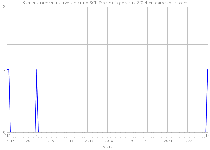 Suministrament i serveis merino SCP (Spain) Page visits 2024 