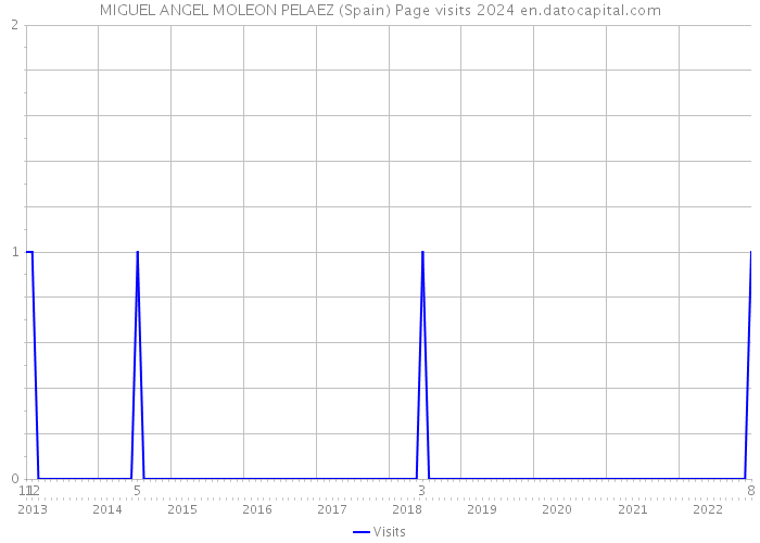 MIGUEL ANGEL MOLEON PELAEZ (Spain) Page visits 2024 