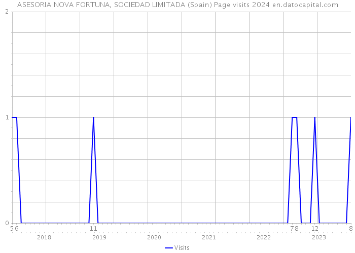 ASESORIA NOVA FORTUNA, SOCIEDAD LIMITADA (Spain) Page visits 2024 