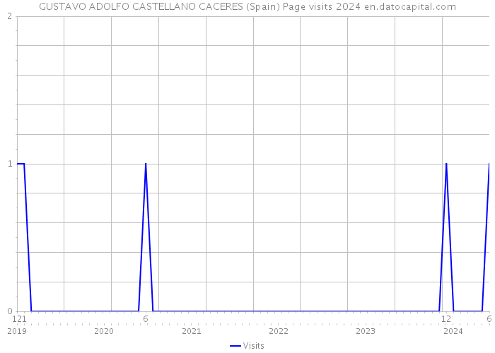 GUSTAVO ADOLFO CASTELLANO CACERES (Spain) Page visits 2024 