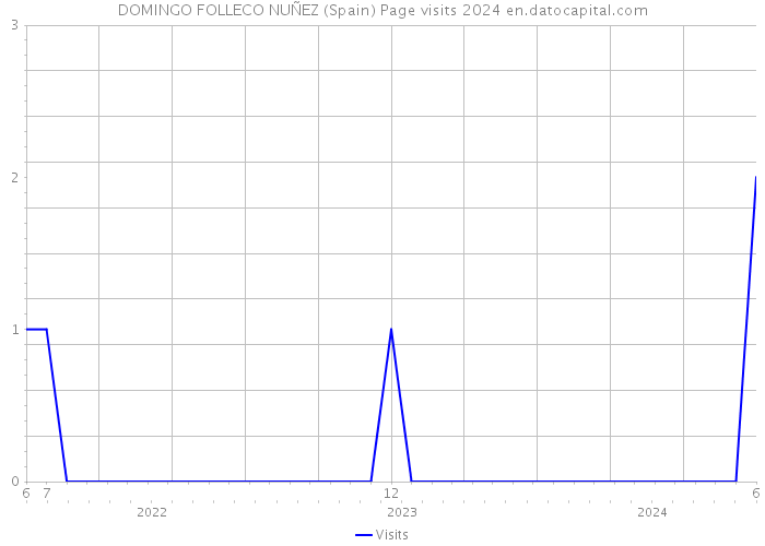 DOMINGO FOLLECO NUÑEZ (Spain) Page visits 2024 