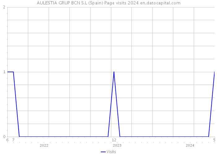 AULESTIA GRUP BCN S.L (Spain) Page visits 2024 