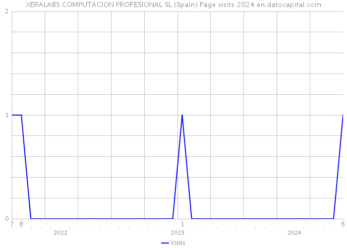XERALABS COMPUTACION PROFESIONAL SL (Spain) Page visits 2024 