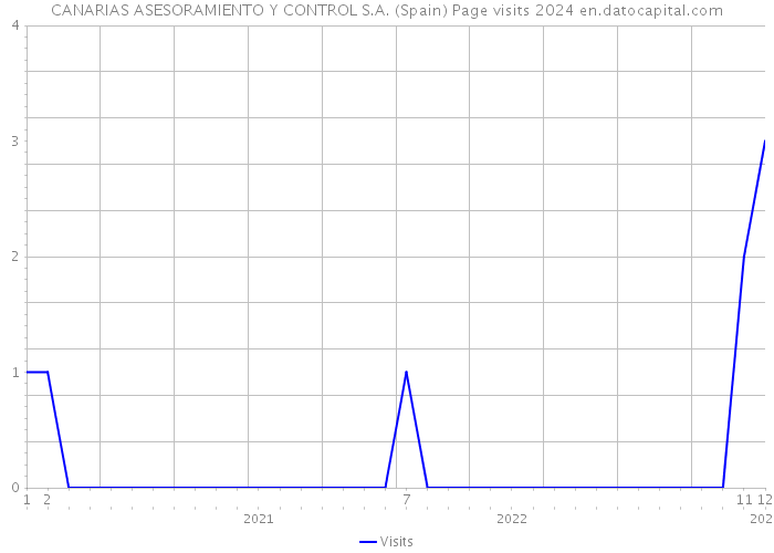 CANARIAS ASESORAMIENTO Y CONTROL S.A. (Spain) Page visits 2024 