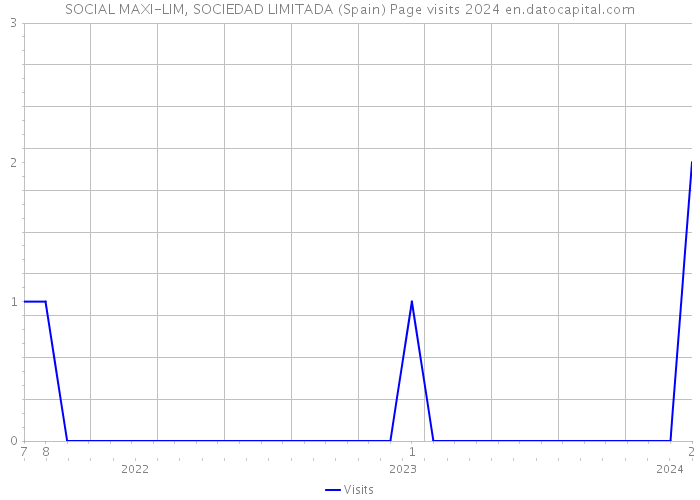 SOCIAL MAXI-LIM, SOCIEDAD LIMITADA (Spain) Page visits 2024 