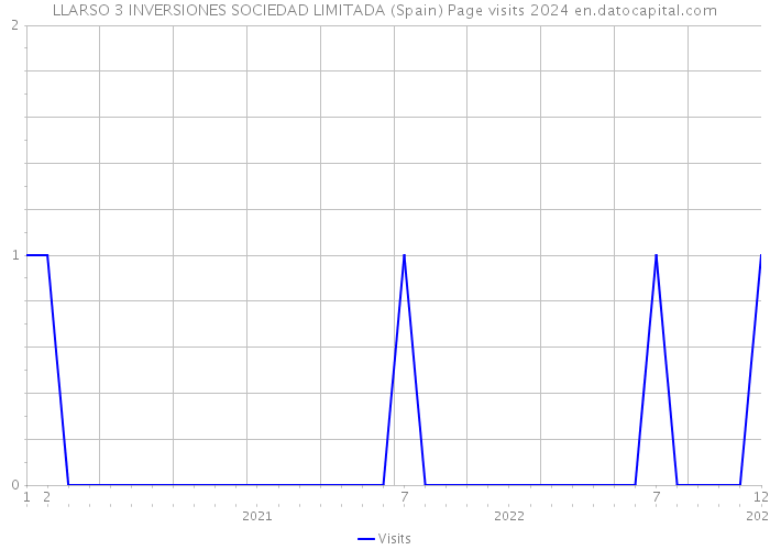 LLARSO 3 INVERSIONES SOCIEDAD LIMITADA (Spain) Page visits 2024 