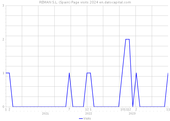 REMAN S.L. (Spain) Page visits 2024 