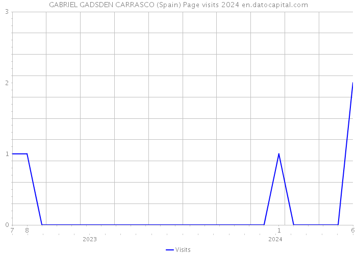GABRIEL GADSDEN CARRASCO (Spain) Page visits 2024 