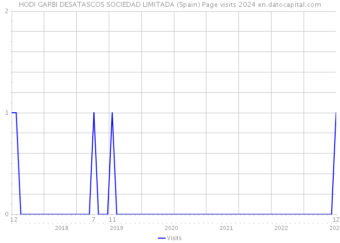 HODI GARBI DESATASCOS SOCIEDAD LIMITADA (Spain) Page visits 2024 