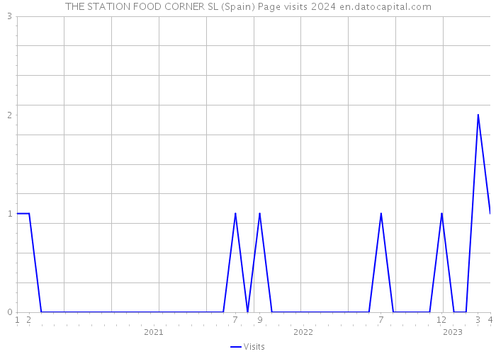 THE STATION FOOD CORNER SL (Spain) Page visits 2024 