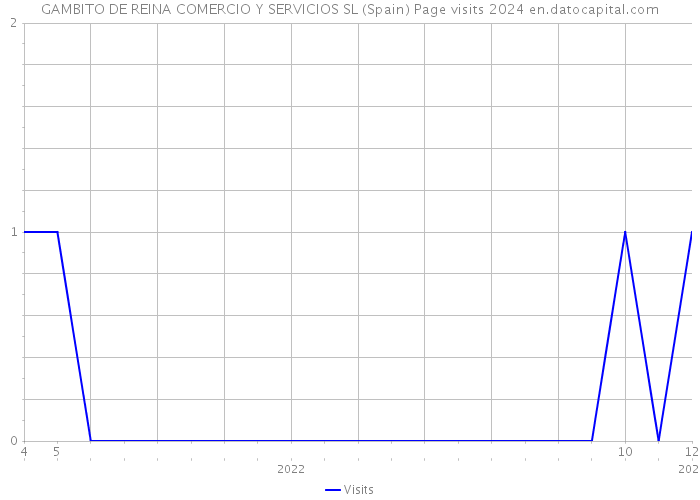 GAMBITO DE REINA COMERCIO Y SERVICIOS SL (Spain) Page visits 2024 