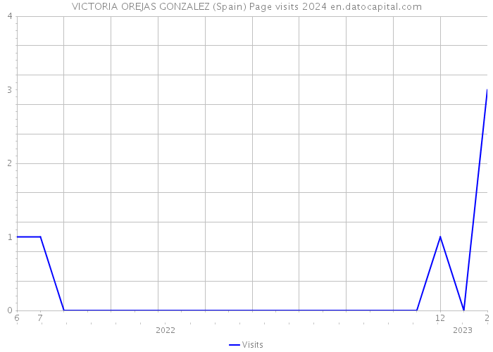 VICTORIA OREJAS GONZALEZ (Spain) Page visits 2024 