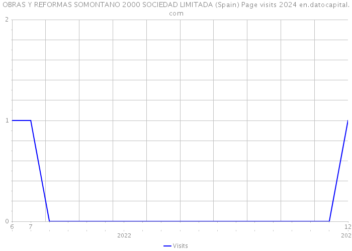 OBRAS Y REFORMAS SOMONTANO 2000 SOCIEDAD LIMITADA (Spain) Page visits 2024 