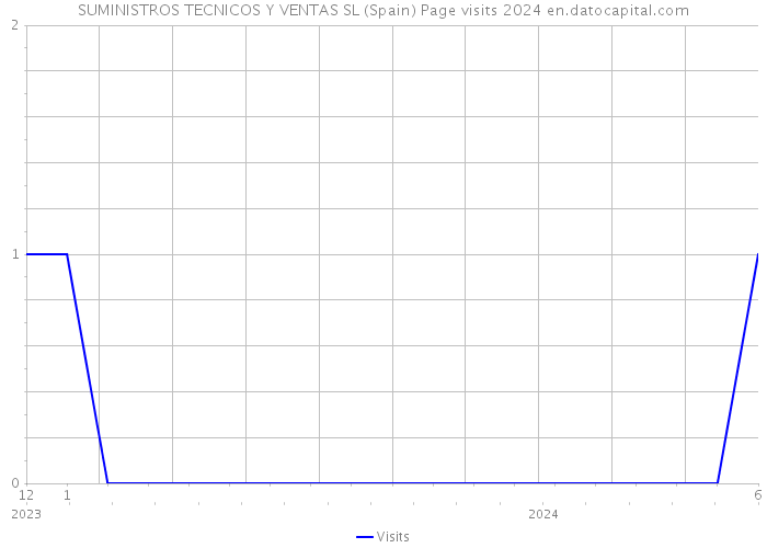 SUMINISTROS TECNICOS Y VENTAS SL (Spain) Page visits 2024 