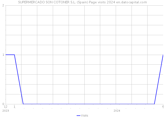 SUPERMERCADO SON COTONER S.L. (Spain) Page visits 2024 