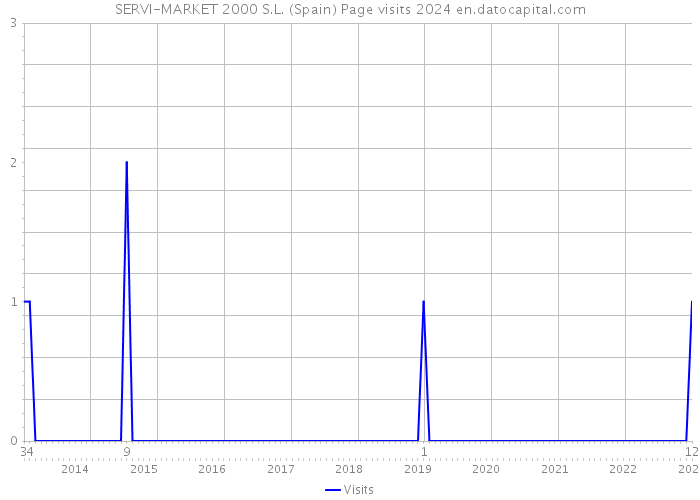 SERVI-MARKET 2000 S.L. (Spain) Page visits 2024 