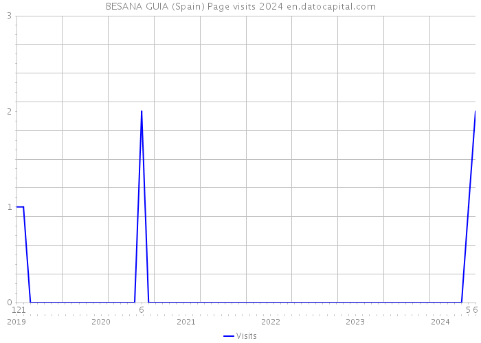 BESANA GUIA (Spain) Page visits 2024 