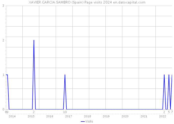 XAVIER GARCIA SAMBRO (Spain) Page visits 2024 