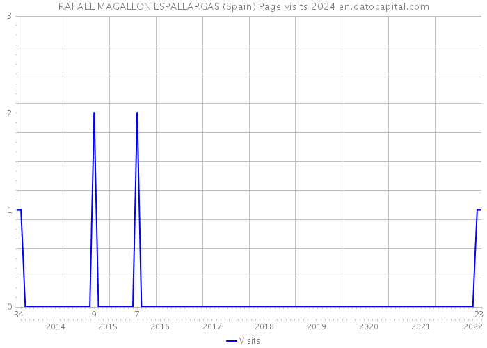 RAFAEL MAGALLON ESPALLARGAS (Spain) Page visits 2024 