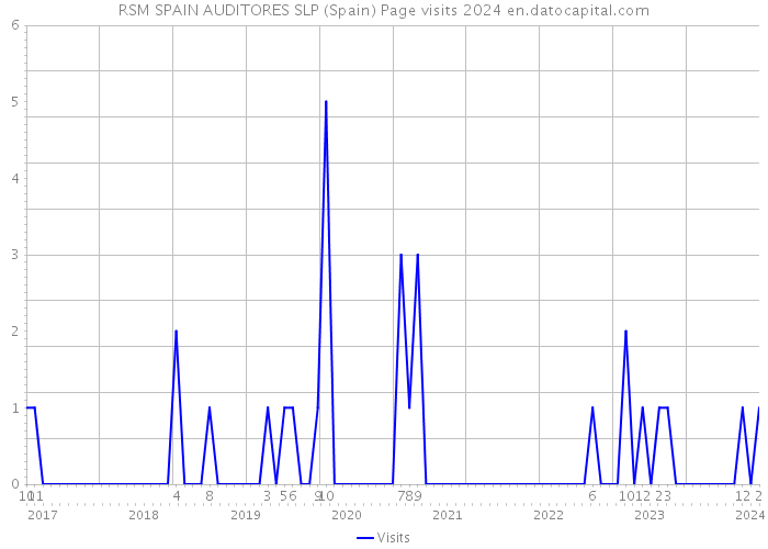 RSM SPAIN AUDITORES SLP (Spain) Page visits 2024 