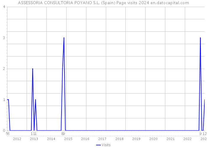 ASSESSORIA CONSULTORIA POYANO S.L. (Spain) Page visits 2024 