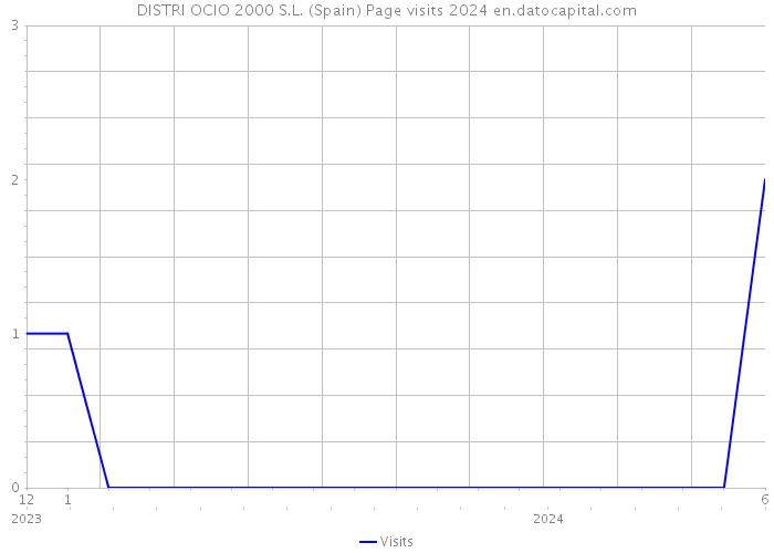 DISTRI OCIO 2000 S.L. (Spain) Page visits 2024 