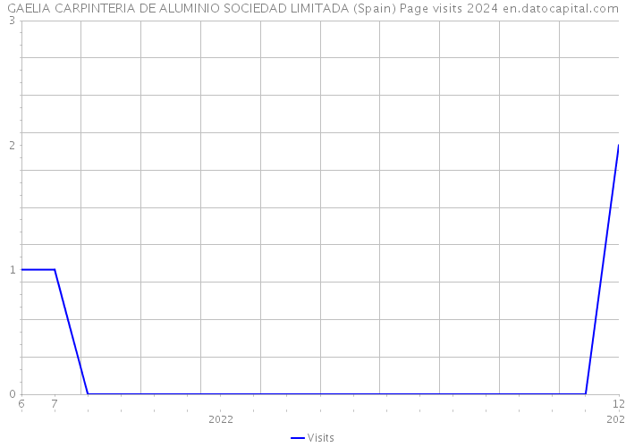 GAELIA CARPINTERIA DE ALUMINIO SOCIEDAD LIMITADA (Spain) Page visits 2024 