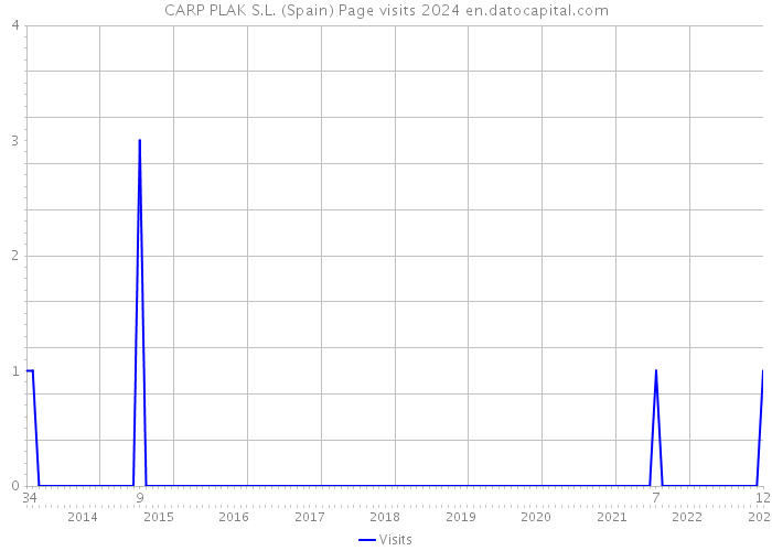 CARP PLAK S.L. (Spain) Page visits 2024 