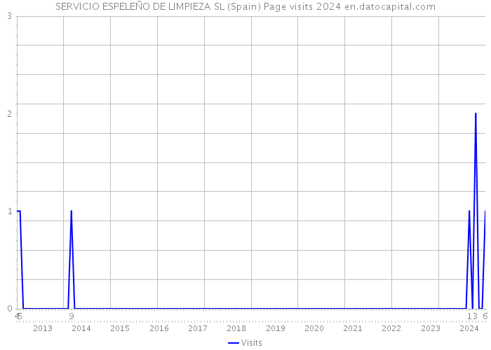 SERVICIO ESPELEÑO DE LIMPIEZA SL (Spain) Page visits 2024 