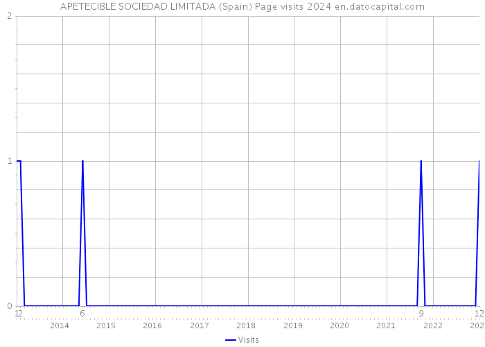 APETECIBLE SOCIEDAD LIMITADA (Spain) Page visits 2024 