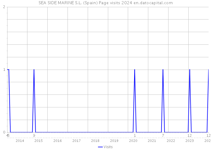 SEA SIDE MARINE S.L. (Spain) Page visits 2024 